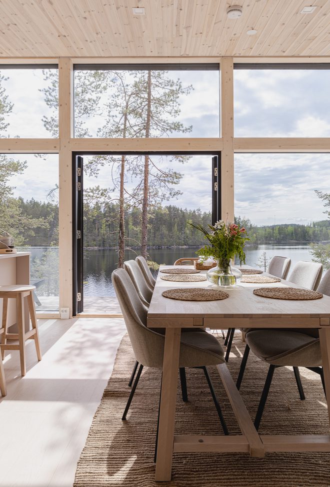 Modern Log Home