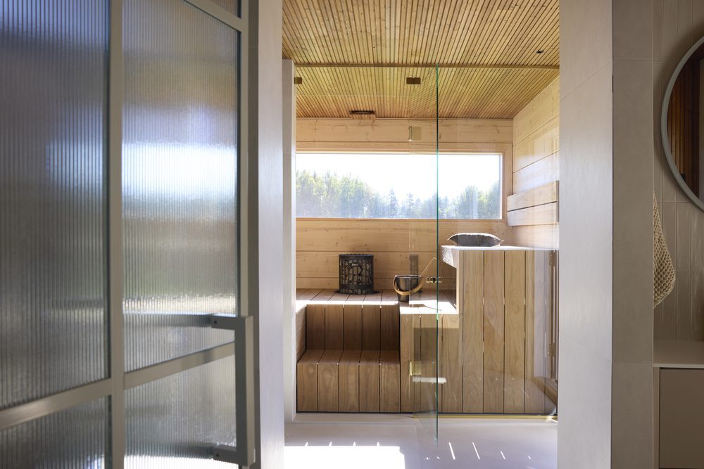 Modern Log Home
