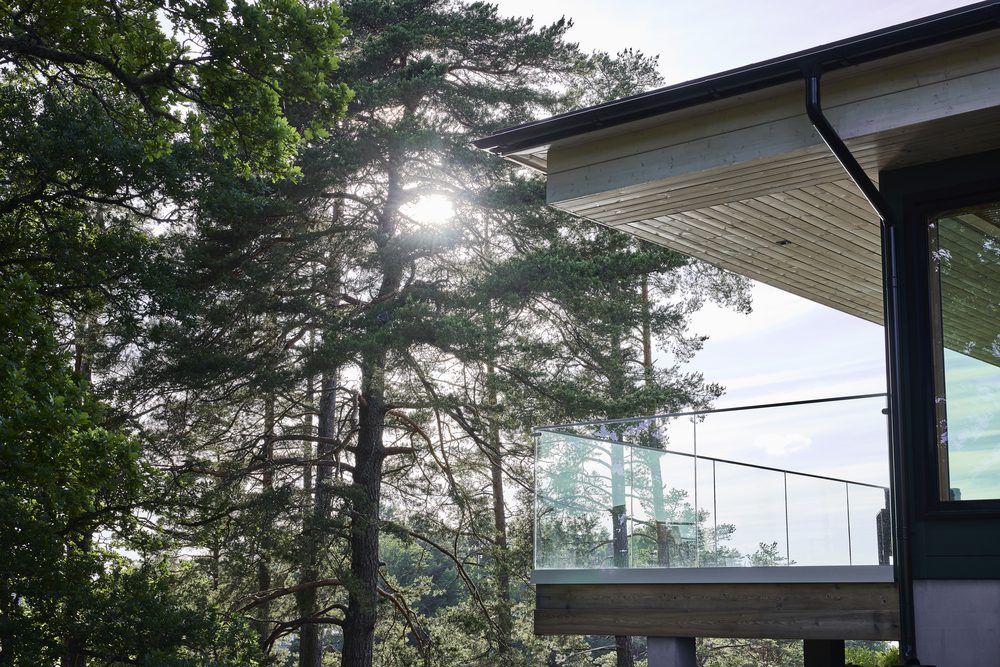 Modern Log Home