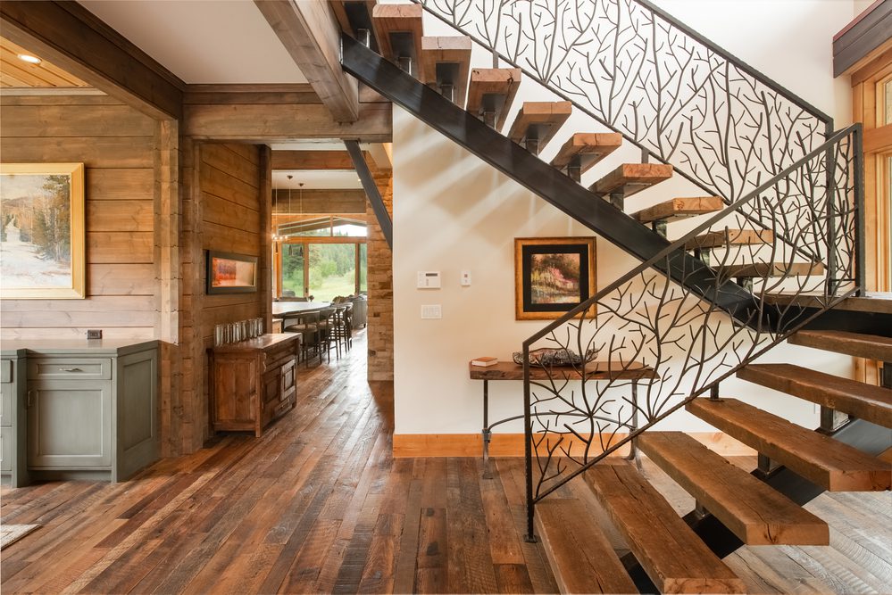 Modern Log Home